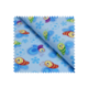Tissu Pilou Papillon Imprimé Bleu