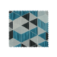 Tissu Jacquard Arletty Triangle Bleu Sombre