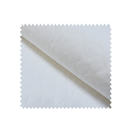 Tissu Matelassé Pique Coton Blanc