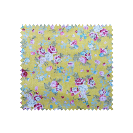 Tissu Coton Imprimé Liberty Jaune