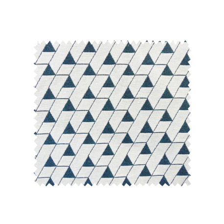 Tissu Jacquard Mini Triangles Canard