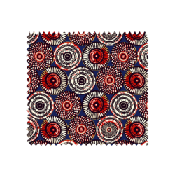 Tissu Cretonne Imprimé Soweto Bleu