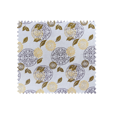 Tissu Jacquard Kabu Jaune