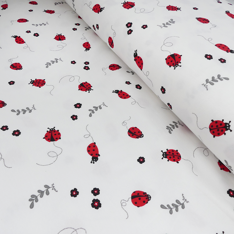 Tissu Jersey Coccinelle