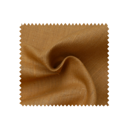 Tissu Lin Bouddha Uni Peanut