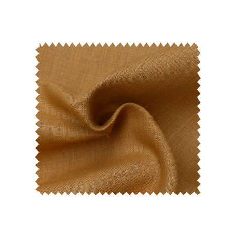 Tissu Lin Bouddha Uni Peanut