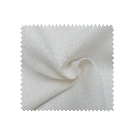 Tissu Lin Bouddha Uni Blanc