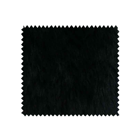 Tissu Fausse Fourrure Renard Noir