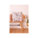 Tissu Chic Jacquard Ecru Rose