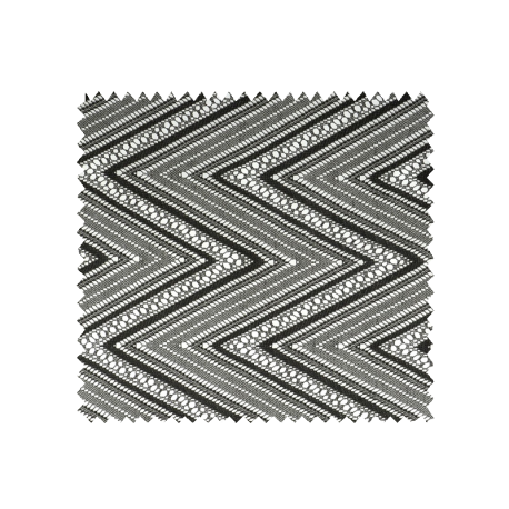 Tissu Maille Fantaisie Zig Zag Grande Laize Noir