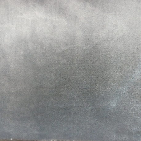 Tissu Velours Uni Gris Perle 