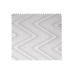 Tissu Maille Fantaisie Zig Zag Grande Laize Gris Moyen