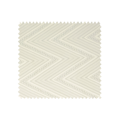 Tissu Maille Fantaisie Zig Zag Grande Laize Ecru