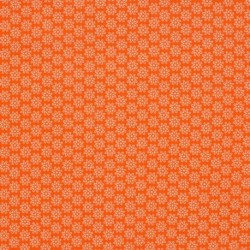 Tissu Imprimé Floralie Orange