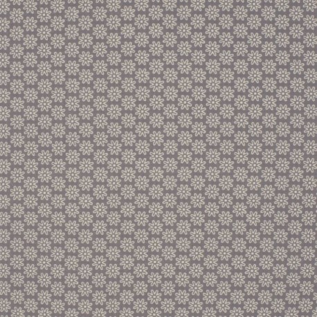 Tissu Imprimé Floralie Perle