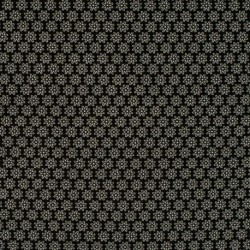 Tissu Imprimé Floralie Noir