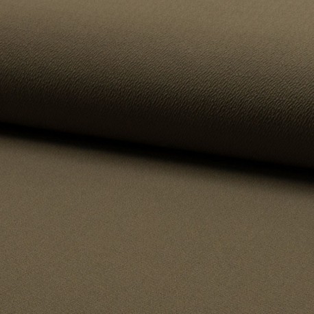 Tissu Jersey Crêpe Uni Taupe 