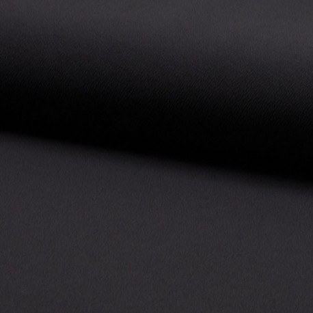 Tissu Jersey Crêpe Uni Anthracite 