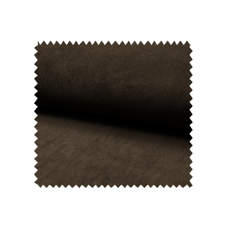 Tissu Veloutine Uni Choco
