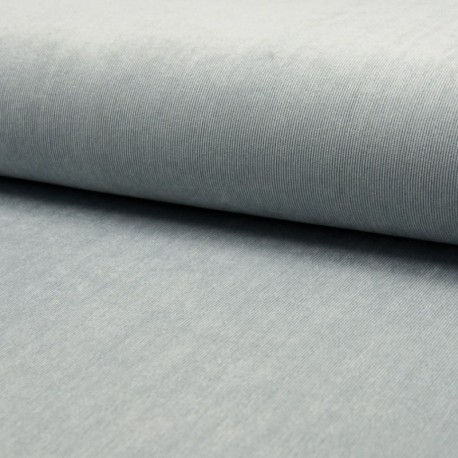 Tissu Veloutine Uni Perle 
