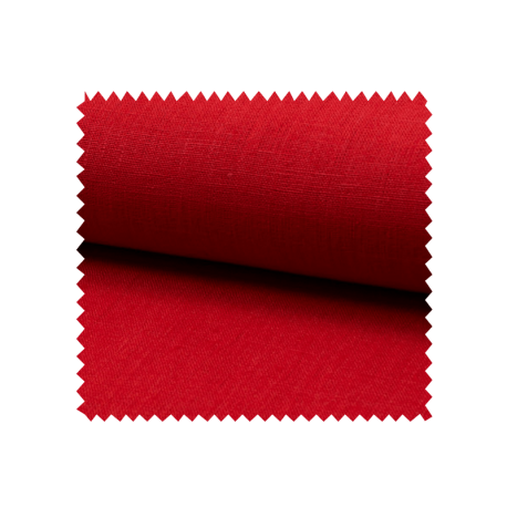 Tissu Lin Uni Rouge