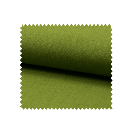 Tissu Lin Uni Vert Avocat