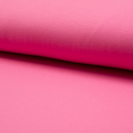 Tissu Jogging Uni Cyclamen 