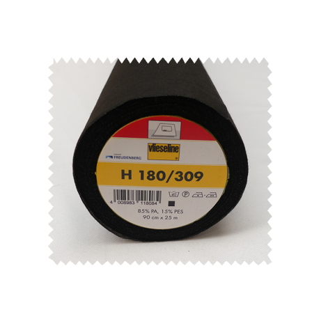 Entoilage H180 Vlieseline® Noir pour Tissus Fluides