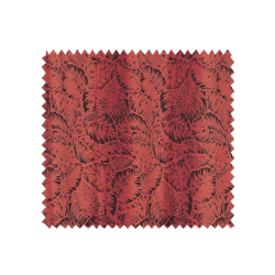 Tissu Borneo Jacquard Chenillé Rouge