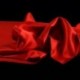 Tissu Satin Uni Rouge L150