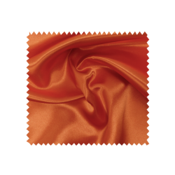Tissu Satin Uni Orange 