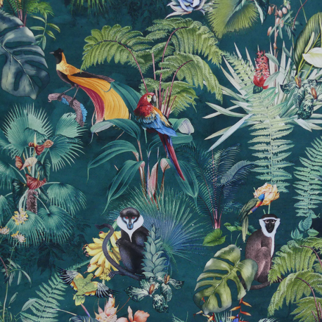 Tissu Palm Vert Percale 