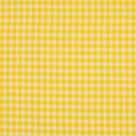 Tissu Grand Vichy Jaune 