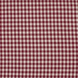 Tissu Grand Vichy Bordeaux