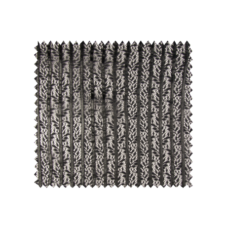 Tissu Dentelle Simili Cuir Noir