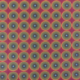 Tissu Batik Cretonne Rouge jaune