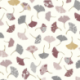 Tissu Ginkgo Cretonne Ivoire rose 