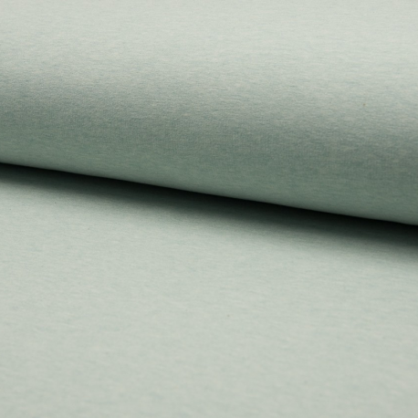 Tissu French Terry Bio Imprime Menthe 