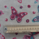 Tissu Butterfly Toile Rose 