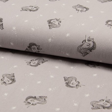 Tissu Jenny Imprimé Licorne Sable 