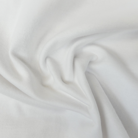 Tissu Molleton Blanchi