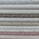 Tissu Devon Imprimé Grande Etoiles Gris 