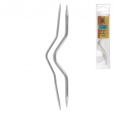Aiguilles torsade alu *2 1 - 