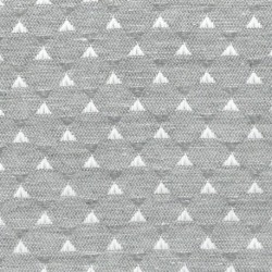 Tissu Juno triangle Gris Ecogreen