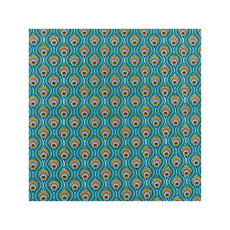 Tissu Peacock Imprimé Caraibes 