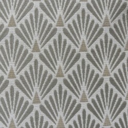 Tissu Fluor Jacquard Ecaille Gris Clair