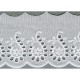 Broderie anglaise 70mm Blanc - 