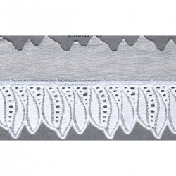 Broderie anglaise 50 mm Blanc - 