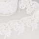 Broderie brillante Blanc - 