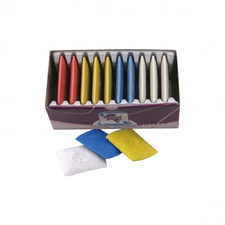 Craie tailleur couleur*10 4 couleurs - 